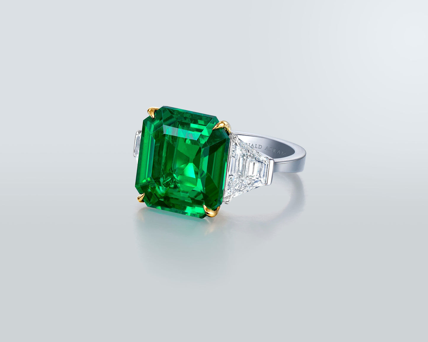 3 Ct. Emerald Clover Diamond Ring | Miss Diamond Ring