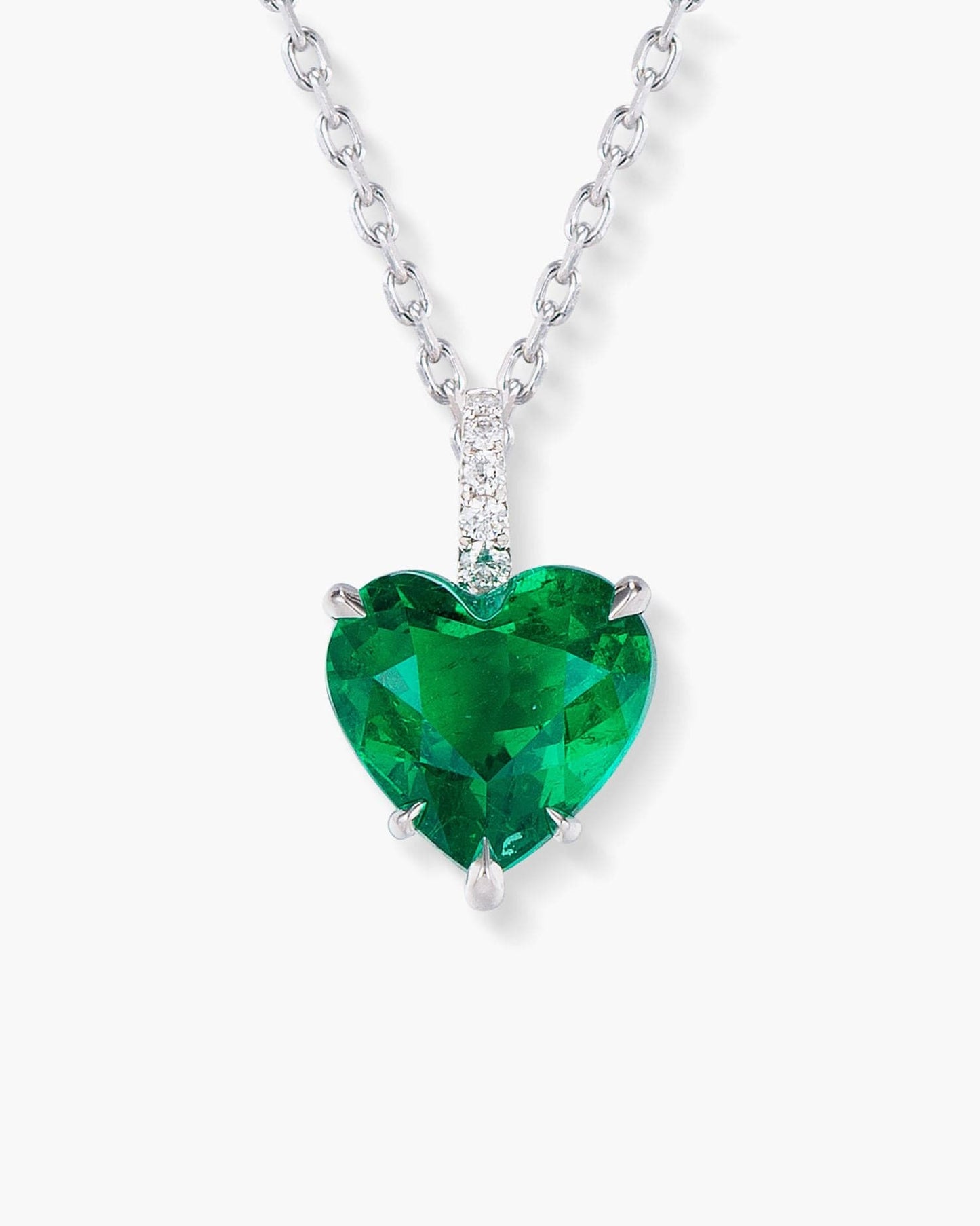 Platinum, White Gold, 18.72ct Colombian Emerald And Diamond Pendant Necklace  Available For Immediate Sale At Sotheby's