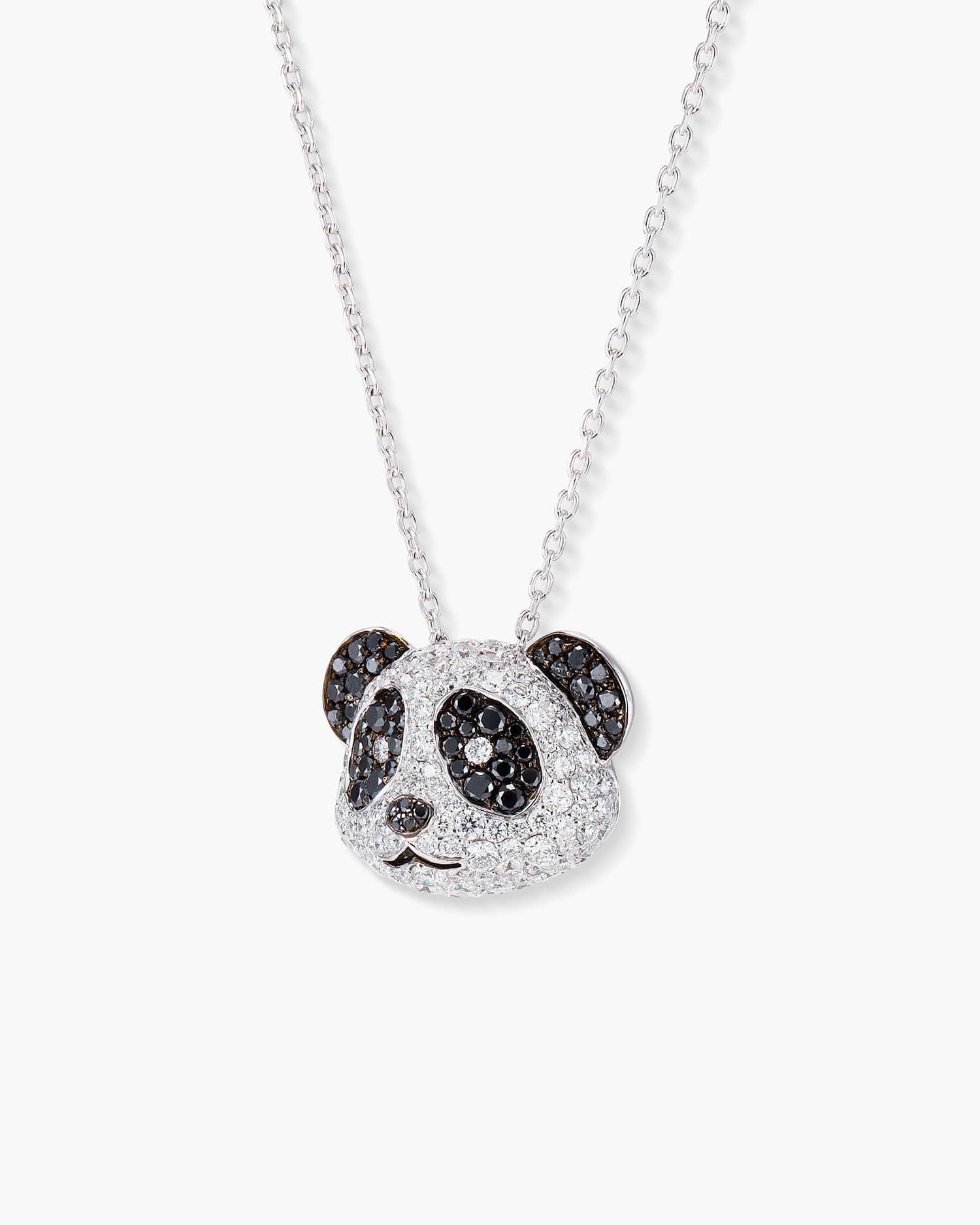 Panda Pavé Diamond Pendant Necklace – Ronald Abram